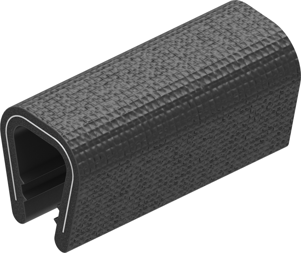 bordure de protection à clipser, PVC 70 ± 5 Shore A noir; 1010-06